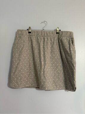 croft & barrow Gray Polka Dot Casual Skort
